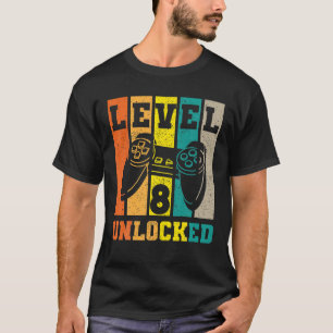 T-shirt Niveau 8 Déverrouillé Awesome 2013 Jeu Vidéo 8E Na