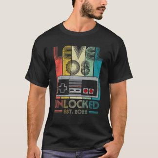 T-shirt Niveau 8 Déverrouillé Est. 2022 8E Anniversaire Vi