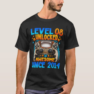 T-shirt Niveau 8 déverrouillé stupéfiant depuis 2014 8e an