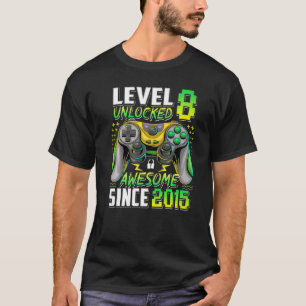 T-shirt Niveau 8 déverrouillé stupéfiant depuis 2015 8e an