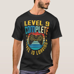 T-shirt Niveau 9 Complete Level 10 Loading 9th Birthday Vi