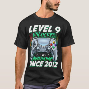 T-shirt Niveau 9 déverrouillé stupéfiant depuis 2012 9e an