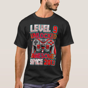 T-shirt Niveau 9 déverrouillé stupéfiant depuis 2013 9e an