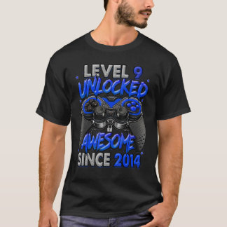 T-shirt Niveau 9 déverrouillé stupéfiant depuis 2014 9e an