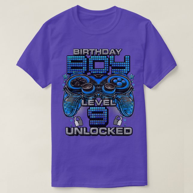 T-shirt Niveau 9 déverrouillé stupéfiant depuis 2014 9e an (Design devant)
