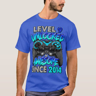 T-shirt Niveau 9 déverrouillé stupéfiant depuis 2014 9e an