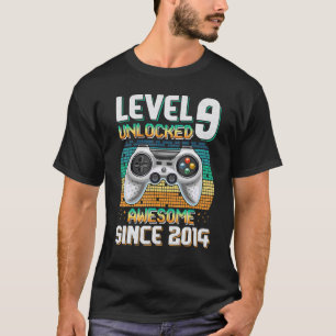 T-shirt Niveau 9 déverrouillé stupéfiant depuis 2014 9e an