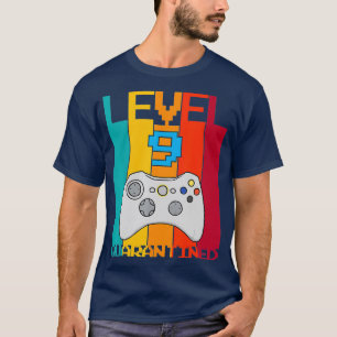 T-shirt Niveau 9 Quarantiné 9e Vidéo Gamer Quarantine Bir