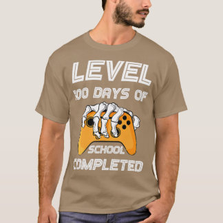 T-shirt Niveau amusant 100 jours d'école terminée Heureux 