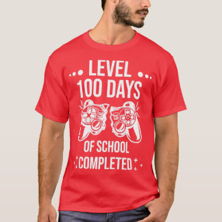 T-shirt Niveau amusant 100 jours d'école terminée Heureux 
