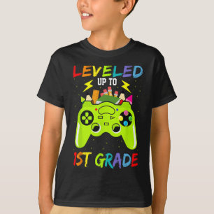 T-shirt Niveau Atteint 1re Année Élève Gamer Rentrée Scola