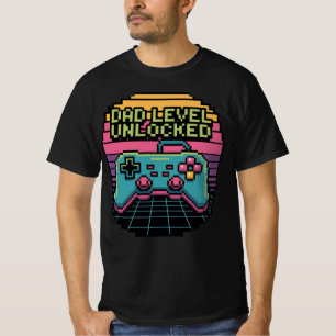 T-shirt NIVEAU DAD DÉVERROUILLÉ - Classic Pixel Gamer Edit