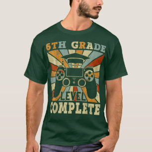 T-shirt Niveau de 6e année Niveau Jeux Vidéos Complets Ki