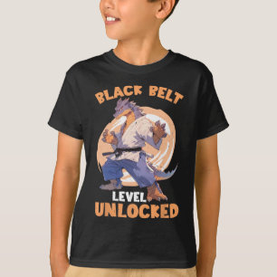 T-shirt Niveau de ceinture noire déverrouillé