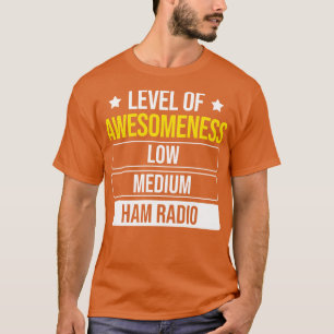T-shirt Niveau De Connaissance Radio De Jambon
