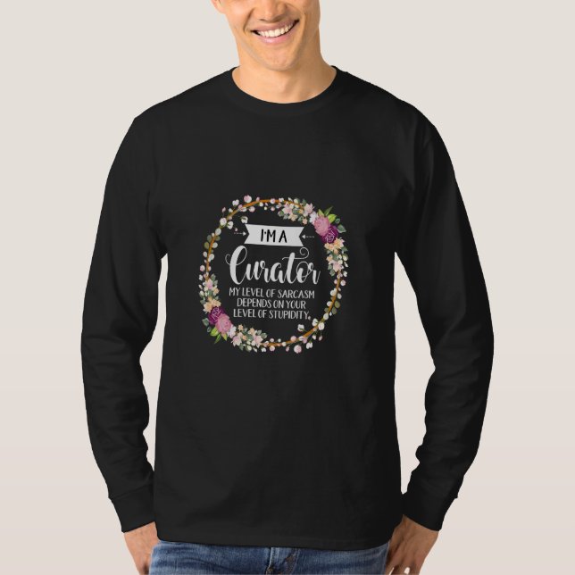 T-shirt Niveau De Conservateur Floral De Sarcasme Pour Les (Devant)