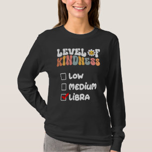 T-shirt Niveau de gentillesse mignon Signe du zodiaque Bal