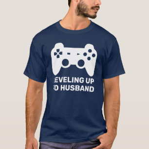 T-shirt Niveau de mari Mariage drôle de joueur