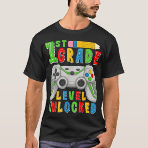 T-shirt Niveau De Première Année Déverrouillé De Retour À