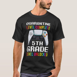 T-shirt Niveau De Quarantaine Terminé S, Cinquième Grade R