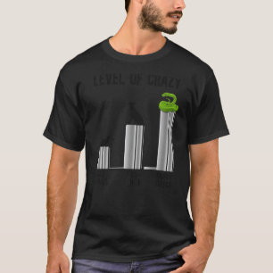T-shirt Niveau de serpent de personnes chats fous personne