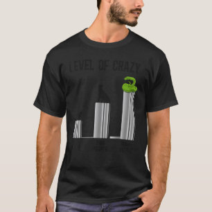 T-shirt Niveau de serpent de personnes de chats fous et de