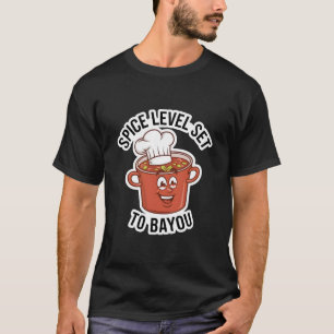 T-shirt Niveau d'épices défini sur Bayou