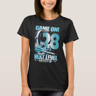 T-shirt Niveau Déverrouillé 28e anniversaire 28 ans Homme 