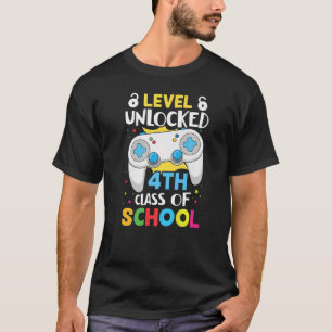 T-shirt Niveau déverrouillé 4e année école primaire Schulk