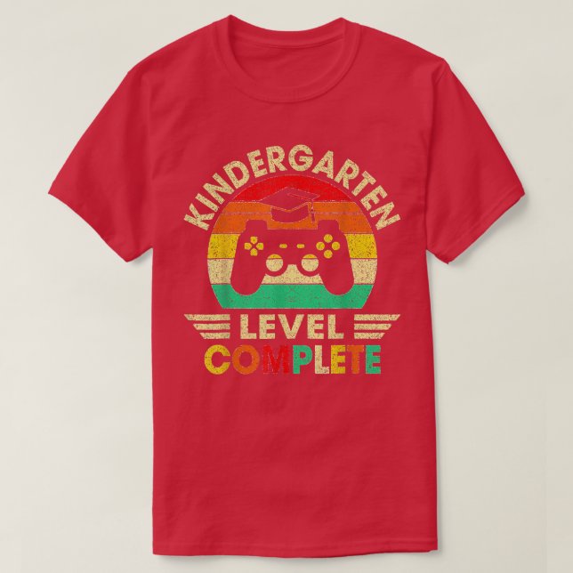 T-shirt Niveau d'obtention du diplôme de la maternelle Jeu (Design devant)