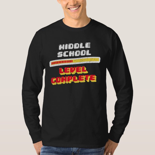 T-shirt Niveau intermédiaire Terminé 8e année d'études (Devant)