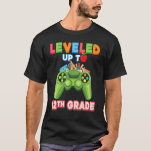 T-shirt Niveau Jusqu'À 12e Année Douzième Étudiant Vidéo
