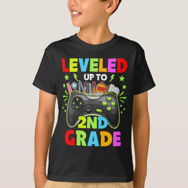 T-shirt Niveau jusqu'à 2e année Enseignant 2e année Retour (Devant)