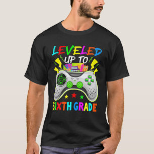 T-shirt Niveau Jusqu'À 6E Année Jeu Vidéo D'Anniversaire T