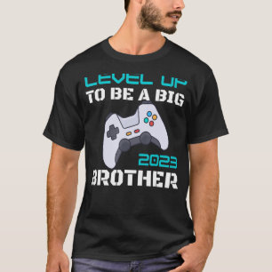 T-shirt Niveau Jusqu'À Être Un Grand Frère Annonce De Gros