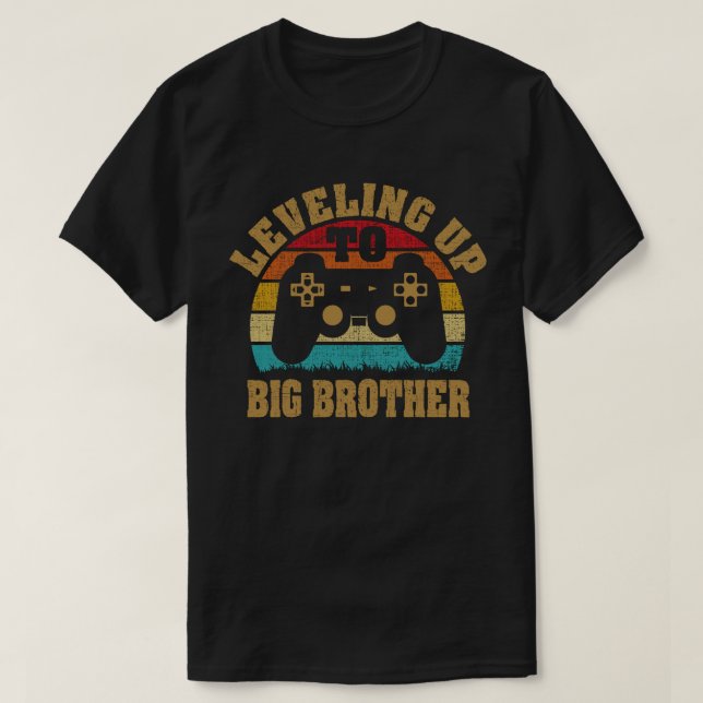 T-shirt Niveau Jusqu'À La Faire-part De Grossesse Du Joueu (Design devant)