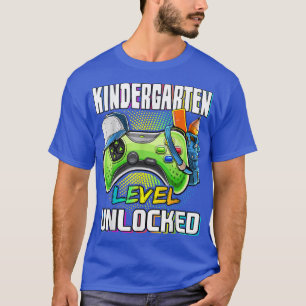 T-shirt Niveau Maternelle Jeu Vidéo Déverrouillé Retour À
