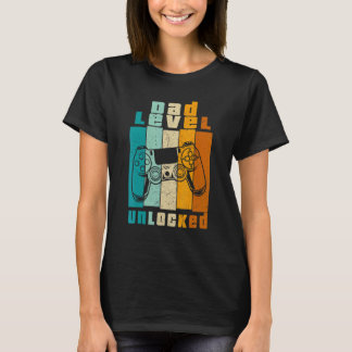 T-shirt Niveau Papa Faire-part Grossesse Déverrouillé Bien