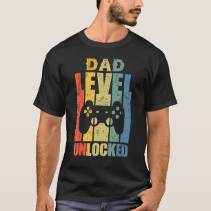 T-shirt Niveau Papa Faire-part Grossesse Déverrouillé Bien