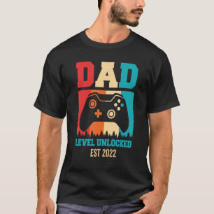 T-shirt Niveau Papa Faire-part Grossesse Déverrouillé Bien