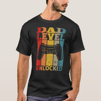 T-shirt Niveau Papa Faire-part Grossesse Déverrouillé Bien