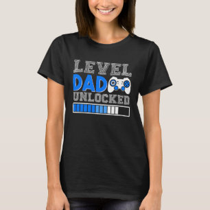 T-shirt Niveau Papa Genre Révéler Gamer Grossesse Annonce