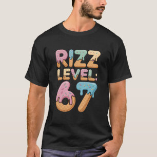T-shirt Niveau Rizz 67 Chemise de mème Crème glacée Dégoul