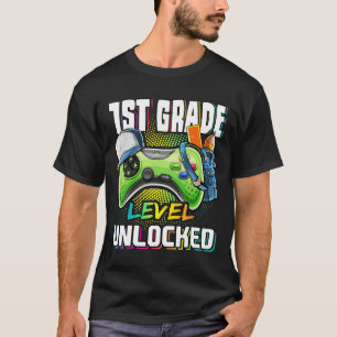 T-shirt Niveau scolaire débloqué Jeu vidéo Retour à l'écol