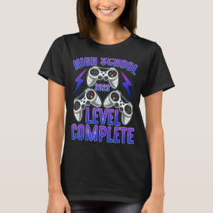 T-shirt Niveau secondaire Gamer complet Hommes Femme Gradu