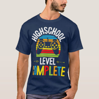 T-shirt Niveau secondaire Terminé Diplôme Étudiant de deux