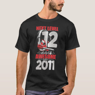 T-shirt Niveau suivant Déverrouillé 12 ans Garçon 2011 cas
