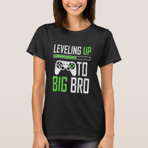 T-shirt Niveau supérieur à grand frère Gamer promu grand f
