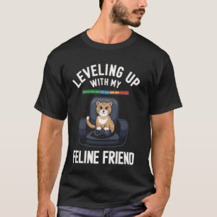 T-shirt Niveau supérieur avec mon ami félin Cat Lover chat