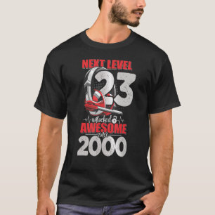 T-shirt Niveau Supérieur Débloqué Garçon de 23 Ans 2000 Ca